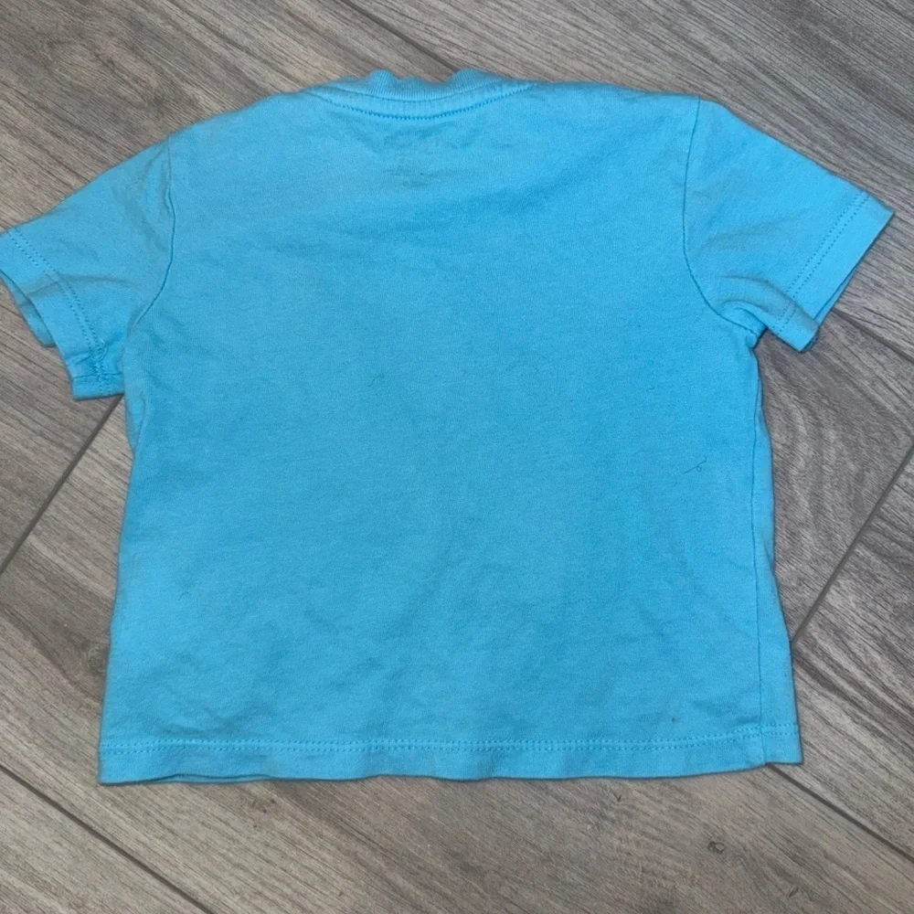 Polo Ralph Lauren Light Blue Kids Tee with Pink Logo